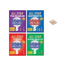 5. Sınıf All Star Matematik Fen Türkçe Ve Sosyal 4lü Set Soru Bankası