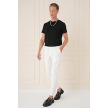 Efor Comfort Fit Çift Pileli Dokulu Esnek Pamuk Ekru Pantolon P 1158 Ekru Efor Comfort Fit Çift Pileli Dokulu Esnek Pamuk Ekru Pantolon P 1158 Ekru