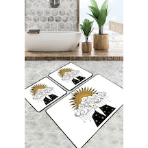 Afitab Banyo Halısı Djt 3 Lü Set Çok Renkli