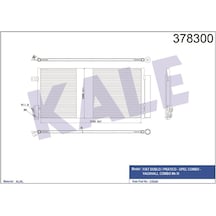 Kale Klıma Radyatoru Fıat Doblo 1.3 Jtd 1.6 Jtd 1.4 2.0 Jtd 10- Klr-378300