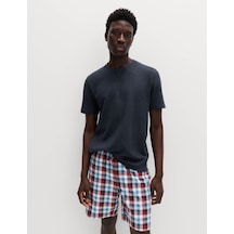 Marks & Spencer Pamuklu Pijama Takımı T07000077 Lacivert