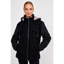 Alexander Gardi Alexandergardı Kapüşonlu Yünlü Comfort Fit Mont E20-379401 001