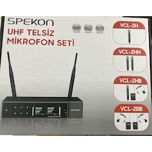 Spekon Vcl-2hh 2 El Uhf Telsiz Mikrofon