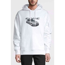Araba Civic Baskılı Beyaz Erkek Örme Kapşonlu Sweatshirt (531044406) Araba Civic Baskılı Beyaz Erkek Örme Kapşonlu Sweatshirt (531044406)