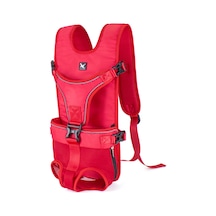 Samdoo Küçük-orta Boy Köpekler İçin Ayarlanabilir Kemerli Askılı Taşıma Çantası, Su Geçirmez Oxford Kumaşı, Renkli Desen, Kırmızı, S Boyutu