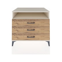 Kronos Şifonyer Tek Raflı 3 Çekmeceli 88x59x80 Aytaşı-çam Aytaşı