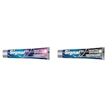Signal Diş Macunu Güçlü Beyazlık Güçlü Diş Minesi 75 Ml Ve Signal Diş Macunu Arındırıcı Beyazlık Aktif Karbon 75 Ml