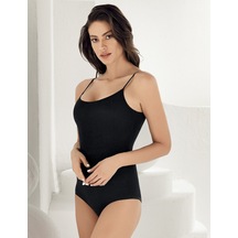 Şahinler Mb864 Kadın İp Askılı Body Kancalı Siyah