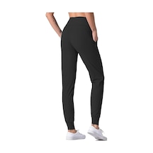 Winmoda34 Kadın Siyah Yüksek Bel Jogger Eşofman Altı Joggers Siyah