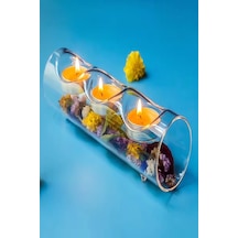 Mumluk Yatay 3 Bölmeli Borosilikat Genişlik 9 Cm Uzunluk 34 Cm Beyaz
