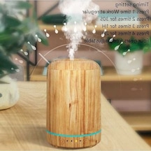 Dancemonkey Ahşap Tahıl Aromaterapi Usb Hava Temizleyici Koyu Ahşap Ahşap