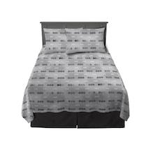 Koleksiyon Batman Yatak Süper Yumuşak Mikrofiber Çarşaf Seti, Queen, College Dorm Essentials Resmi Lisanslı Ürün Çok Renkli