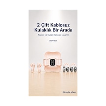 Osm-ne11 2 Çift Kablosuz Bluetooth 5.4 Kulaklık Klasik Ve Kulak Kancalı Rose Gold - 904091696