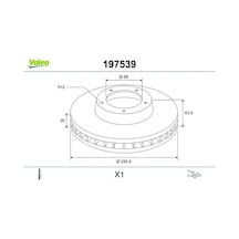 Valeo 197539 Fren Diski On 402060002r 402064408r 402066813r 2 Adettir