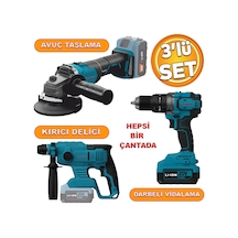 Catpower 4235 Akülü Kömürsüz Li-ion 20 V 4.0 Ah Batarya Avuç Taşlama Kırıcı Delici Darbeli Vidalama