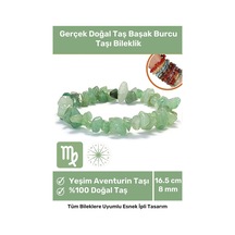 Premium Başak Burcu Enerjisini Yükselten Doğal Taş Bileklik Başak Burçları Burç Unisex Bileklik Çok Renkli