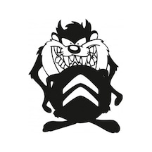 2 Adet Citroen Taz Komik Araba Sticker Yapıştırma