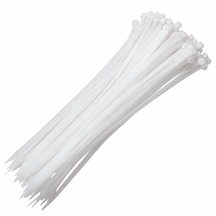 Tork Beyaz Kablo Bağı 4,5x250 Mm 100 Adet Plastik Kelepçe Cırt Kablo Toplayıcı 100 BEYAZ