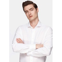 Damat Slim Fit Beyaz Düz Non-ıron Gömlek 1df02sg100688