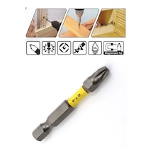 2 Adet - Pz2 - 50 Mm Torsiyon Bits Uç- Matkap Şarjlı Vidalama Bits Aparatı