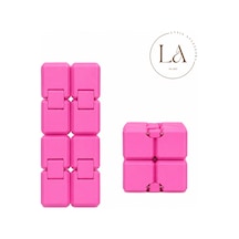 Hareketli Rahatlatıcı Küpü Infinity Cube Katlanabilir Anti Rahatlatıcı Oyuncak 3d Baskı Sonsuz Küp Pembe