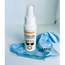 Ayrex Cleenest Gözlük Ve Ekran Temizleme Seti 50 Ml Nazik Solüsyon & Yumuşak 15 X 18 Cm Kaşmir Mikrofiber Bez İ