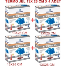 Dermosept Sıcak Soğuk Termo Jel Kompres Buz Jel Termojel 4'lü 13 x 26 CM