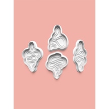 Yılan Kurabiye Kalıbı Ve Şeker Hamuru Kalıbı 4'lü Set