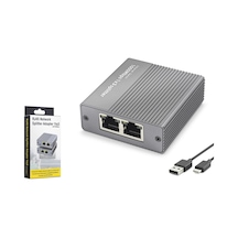 Hadron Hdx1413 Gigabit Ethernet Switch 4 Port Type C Güç Girişli Gri