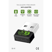 Usb Wifi Adaptör Kablosuz Wifi İnternet Alıcı Ağ Kartı Masaüstü Bilgisayar Pc 300 Mbps 802.11n 89387502