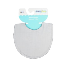 Babyjem Bürümcük Müslin Önlük 811 Gri