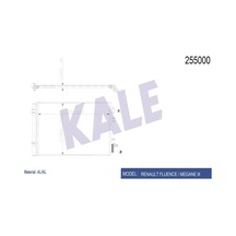 Kale Klıma Radyatoru Renault Fluence 1.5 Dcı 2010-/ K9k Klr-050abc060