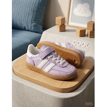 Cool Kids Kız Çocuğu Lila Kışlık Su Geçirmez Kaydırmaz Hafif Kauçuk Taban Rahat Deri Spor Ayakkabı