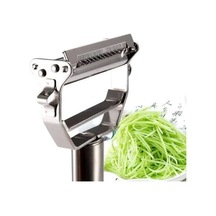 Turbo Çelik Paslanmaz Jülyen Çift Bıçaklı Fonksiyonel Sebze Meyve Soyacağı Çok Renkli