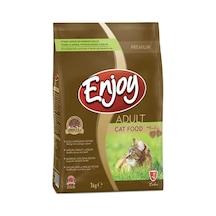 Enjoy Tavuk Etli Yetişkin Kedi Maması 1 Kg 7'li Avantaj Paketi Mıchu