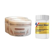 Three Brand 100 Ml Arnavut 2 Ad + Russıan Glare Tüy Dökücü Azaltıcı Merhem 50ml 1 Ad