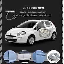 Fiat Punto Oto Araç Kapı Koruma Fitili 5metre Parlak Gri Renk
