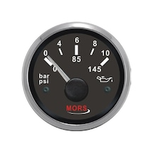 Mors Yağ Göstergesi 10 Bar 12-24v Siyah
