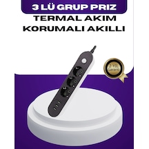 Lb Usb Yuvalı Anahtarlı Üçlü Priz 2 Metre Kablolu