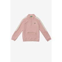 United Colors Of Benetton Kız Çocuk Sweatshirt Bnt-g20868 Pembe