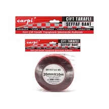 Çift Taraflı Bant 20 Mm X 10 Mt Şeffaf Silikonlu