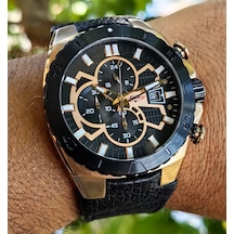 G-force Js15 Orjinal Miyota Mekanizma Siyah Erkek Kronograf Kol Saati Lüks Kutulu İki Renk