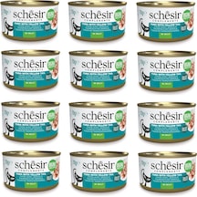 Schesir Ton Ve Sarı Kuyruk Jöleli Tamamlayıcı Kedi Konservesi 70 Gr. X 12 Adet