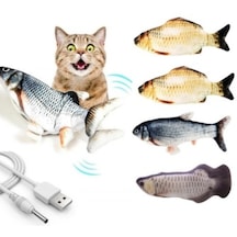 Zensaas41 Hareketli Balık Kedi Oyuncağı Şarjlı Zensaa56