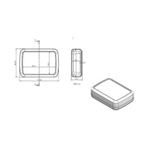 Elektronik Proje Kutusu Ölçüleri: 115x83x32mm - Siyah Cok Renkli