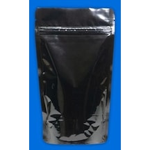 Parlak Siyah Alüminyum Doypack 20x30 500 Adet