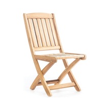 Rehome Samba İroko Katlanabilir Kolsuz Sandalye Kahverengi