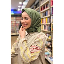 Aker Cotton Pamuk Eşarp - 1030700-952 - Yeşil Yeşil