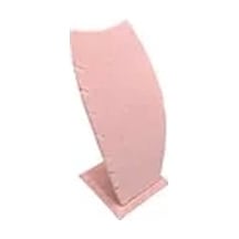Yerli Üretim Dubai Model Süet Kumaş Pembe Renk 18/9 Cm Kolye - Zincir Ayaklı Stand Çok Renkli