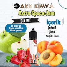 Astro Space Jam Dıy Kit Yeşil Elma Şeftali Gıda Aroması %20 Oranda Aroma İçerir Hazır Değildir 60 Ml